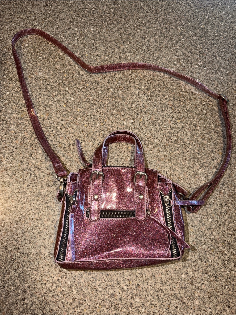 Glitter Mini Crossbody Bag - Y2k Grunk Punk Goth